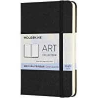 Moleskine - Cuaderno de Acuarela Adecuado para Lápices y Pinturas de Acuarela- Tapa Dura y Cierre Elástico- Color Negro…